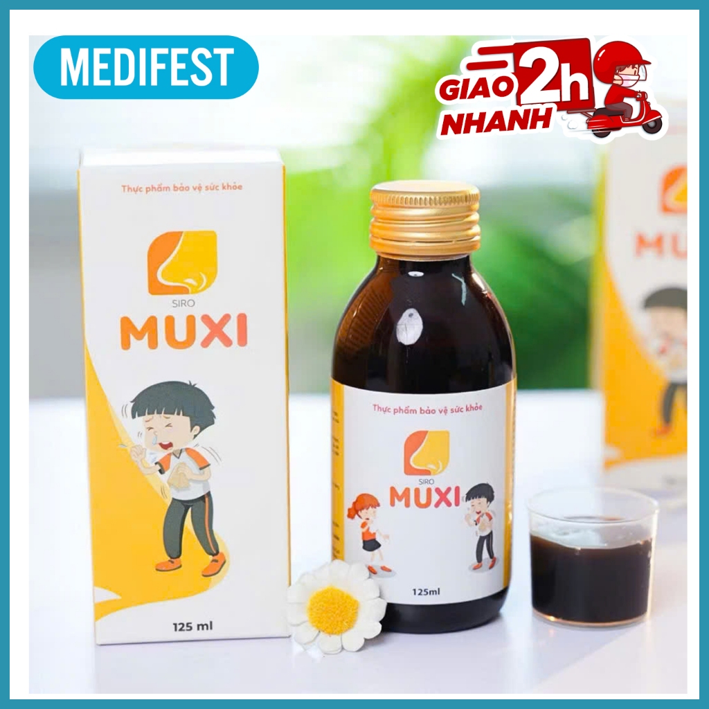 Siro Muxi 125ml an toàn từ thảo dược, hỗ trợ giảm các triệu chứng ngạt ...