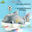 Đồ Chơi Cá Mập Thổi Bóng BỐ KHỦNG LONG Có Nhạc Có Đèn Vẫy Đuôi Di Chuyển Đồ Chơi Nhảy Múa Cho Bé