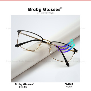 Gọng kính lão đọc sách viễn thị Braby Glasses cho người lớn tuổi Kkim loại cao cấp chắc chắn KL13