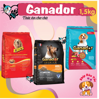 Thức Ăn Hạt Cho Chó Ganador Fibs Trưởng Thành Túi 1.5kg Vị Cừu Gạo Và Bò Nướng