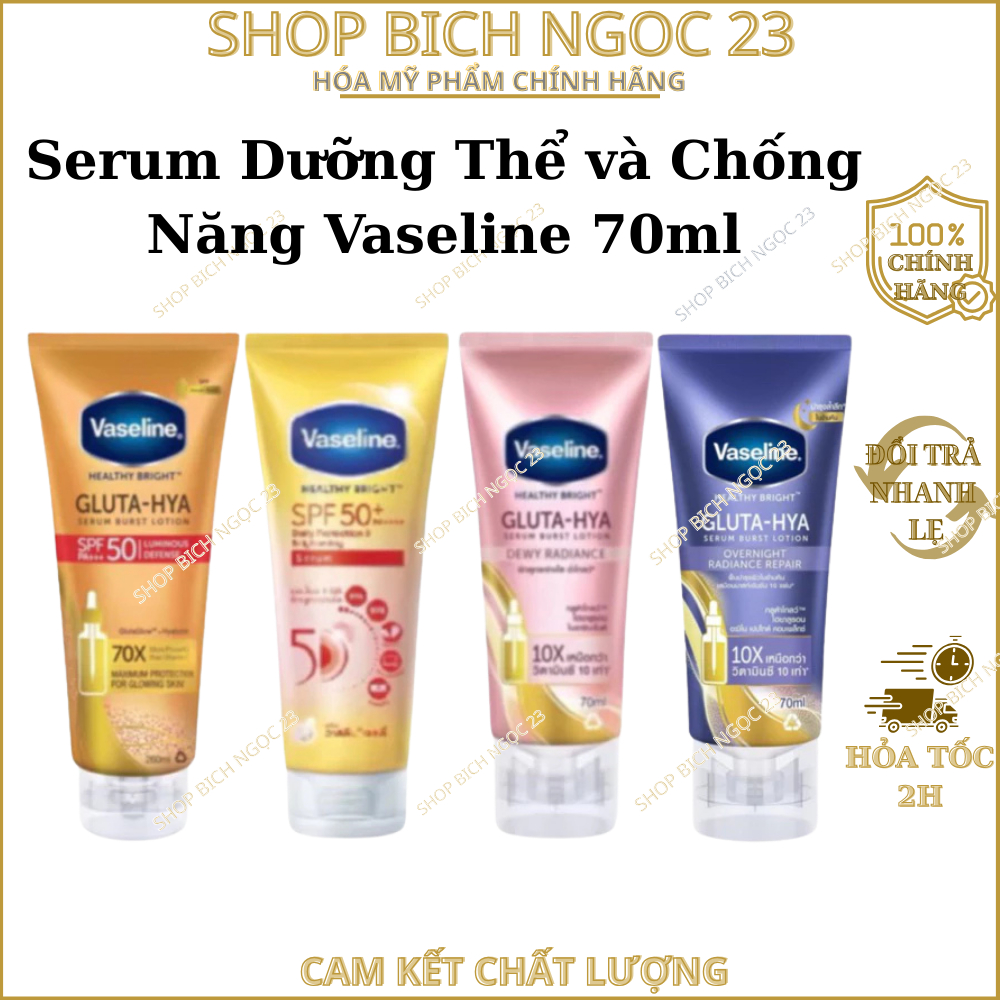 Serum Dưỡng Thể và Chống Năng Vaseline 70ml