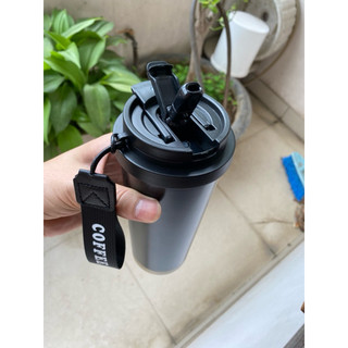 Cốc ly cafe Vinfast giữ nhiệt dung tích 500ml, đế cao su chống trượt, chống nóng. Vinfast Thermal Coffee Cup 500ml