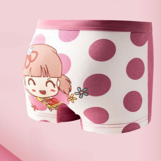 COMBO 4 Quần lót bé gái kiểu dáng năng động họa tiết cô bé xinh xắn chất cotton co giãn L8009 DEVARI