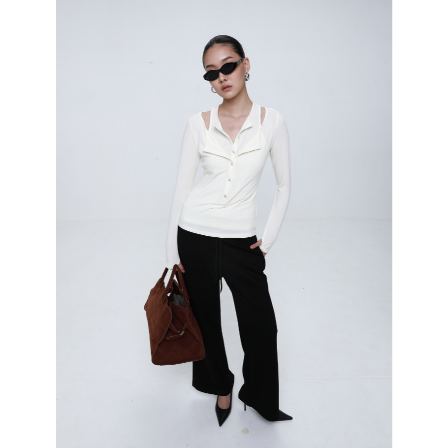 Ảnh COCO SIN - Áo Thun Trắng Tay Dài Kiểu - SPRING COLLECTION 3