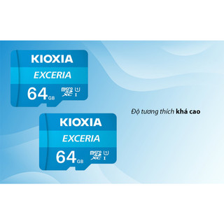 Thẻ nhớ camera, điện thoại Kioxia 256GB/128GB/64GB/32GB  đọc 100MB/s - Chính Hãng BH 5 Năm