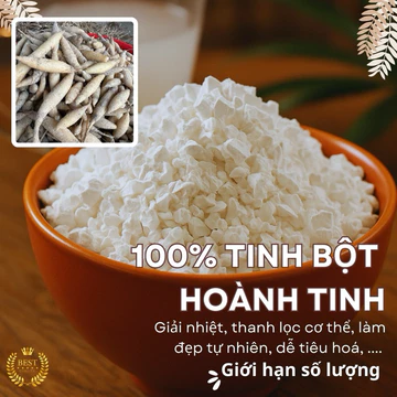 1kg Tinh Bột Hoành Tinh (Bột Củ lượt hoặc củ mìn tinh) Nguyên Chất 1kg – không phải là bột sắn dây hay bột củ dong