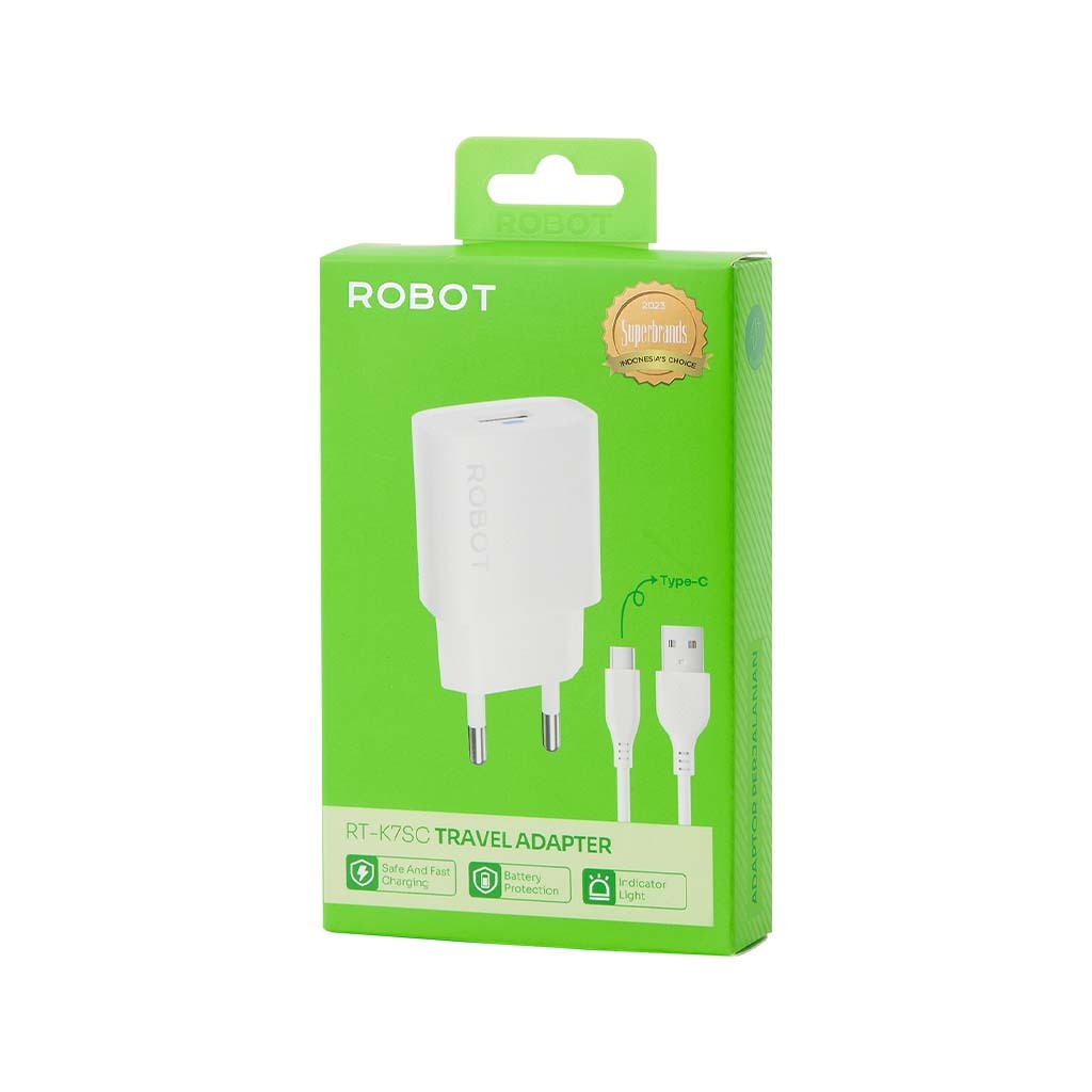 Ảnh Cốc Sạc Cổng USB Kèm Cáp Sạc Robot RT-K7S/ RT-K7SC Nguồn ra 5V / 1.2A Hiển Thị Led Dễ Dàng Theo Dõi Trạng Thái 2