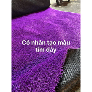 Thảm cỏ nhân tạo màu tím cao cấp, combo 10-50m vuông, trải sân khấu rạp cưới trang trí bền đẹp.