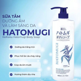 Sữa Tắm Hatomugi Dưỡng Ẩm Chiết Xuất Ý Dĩ Moisturizing & Washing The Body Soap (600ml, 800ml)