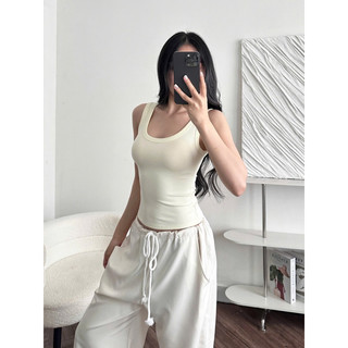 Áo ba lỗ cổ khoét sâu basic đơn giản dễ phối đồ ( 00A2 )- MYHANH.GU