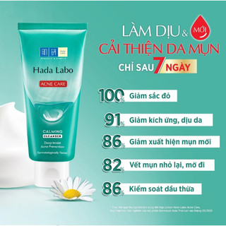 Kem Rửa Mặt Dưỡng Ẩm, Sáng Da, Mờ Thâm Hada Labo (80g/túyp)