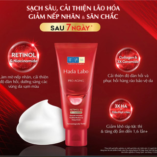 Kem Rửa Mặt Dưỡng Ẩm, Sáng Da, Mờ Thâm Hada Labo (80g/túyp)