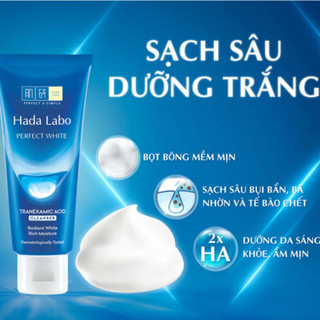 Kem Rửa Mặt Dưỡng Ẩm, Sáng Da, Mờ Thâm Hada Labo (80g/túyp)