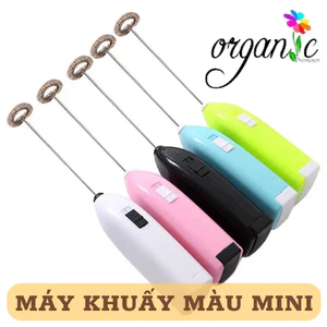 Máy Khuấy Màu Mini Cầm Tay Dùng Pin / Máy đánh trứng cầm tay mini - cánh khuấy lò xò