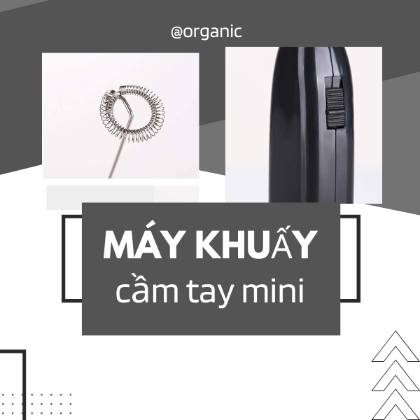 Máy Khuấy Màu Mini Cầm Tay Dùng Pin / Máy đánh trứng cầm tay mini - cánh khuấy lò xò
