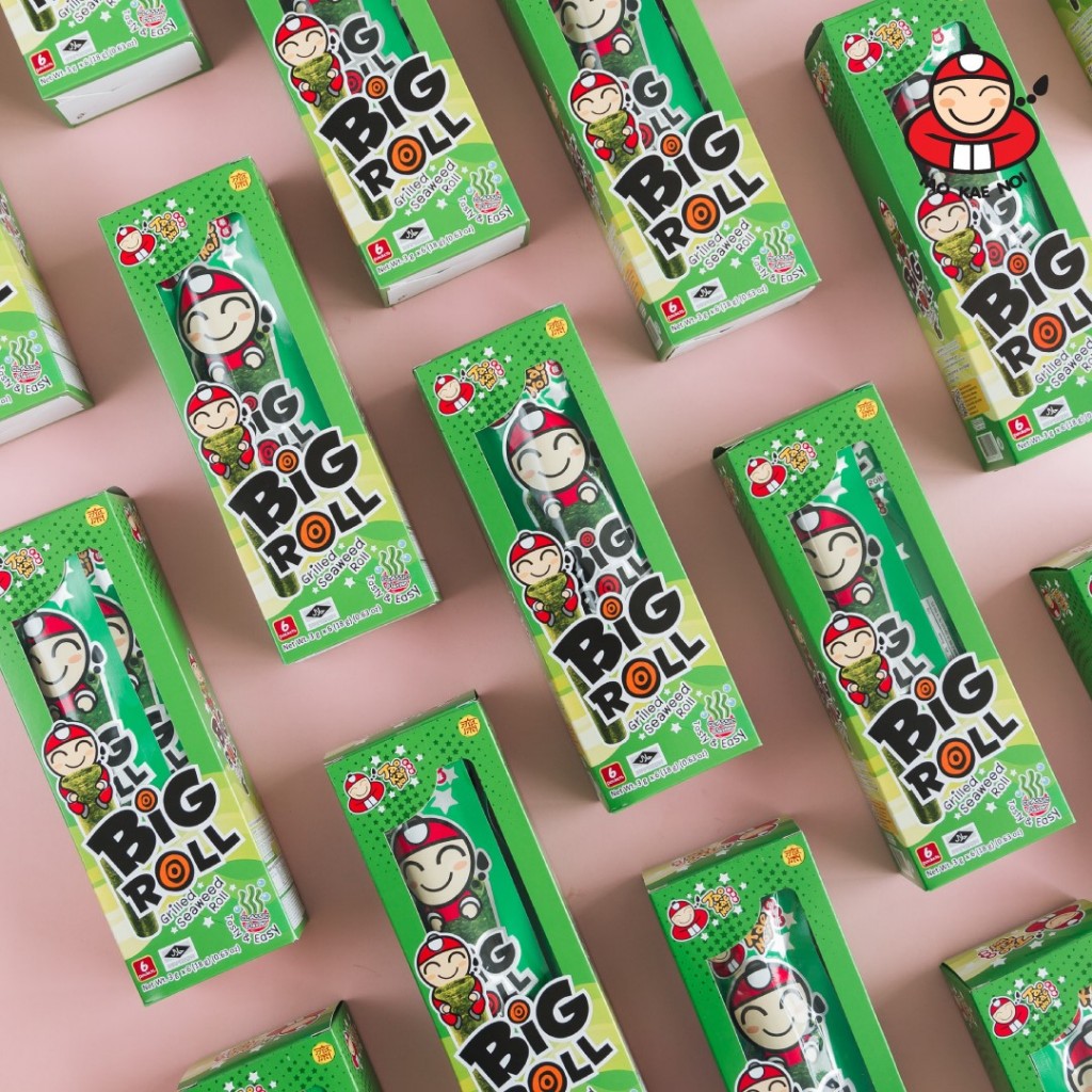 [BAO BÌ TẾT] Snack Rong Biển TaoKaeNoi BIG ROLL Hộp 6 Gói Nhập Khẩu Thái Lan