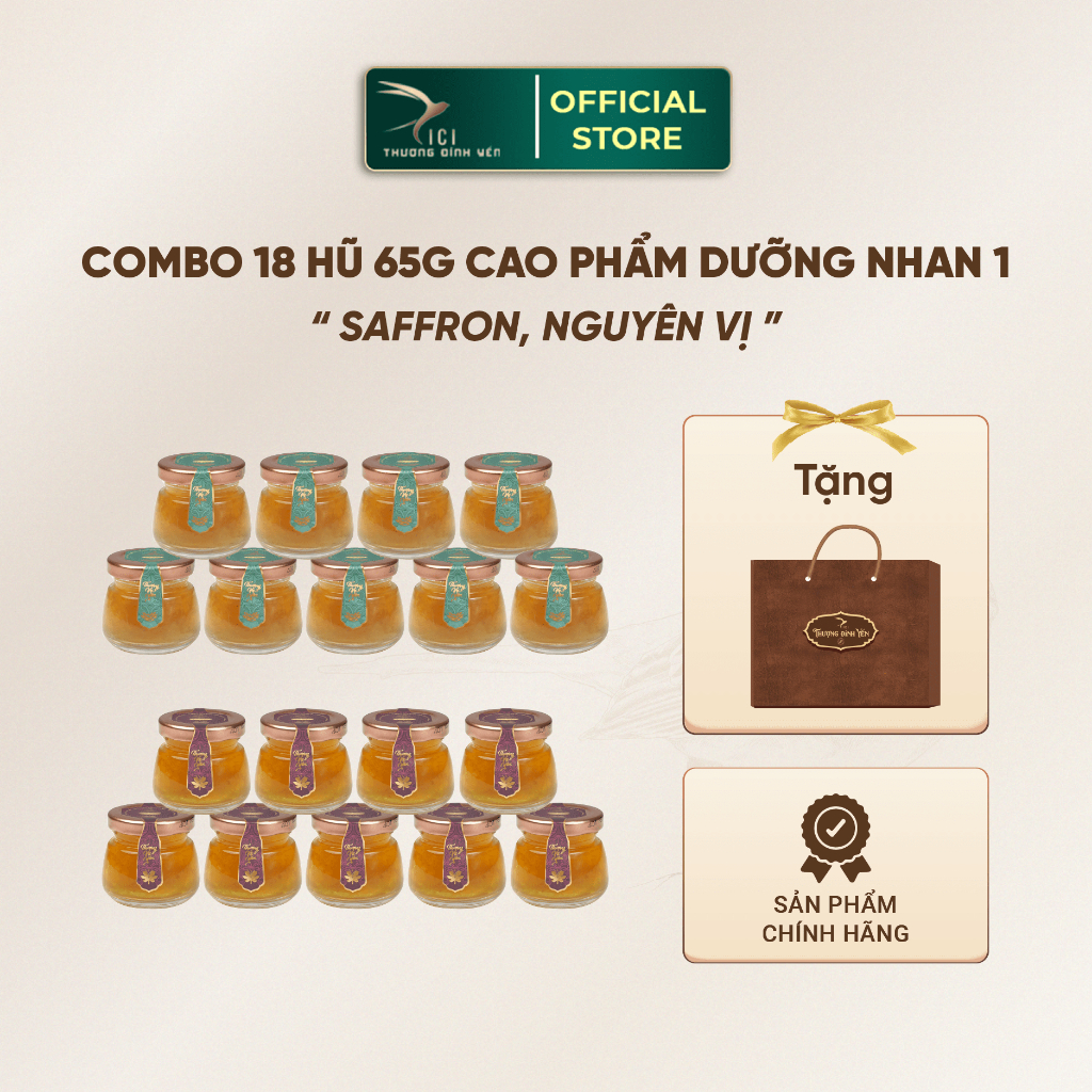 Ảnh Combo 18 Hũ Yến Sào Chưng Sẵn 7G Yến Thật Không Kèm Hộp 5 Vị Cici Thượng Đỉnh Yến 65G Yến Cho Cả Gia Đình 4