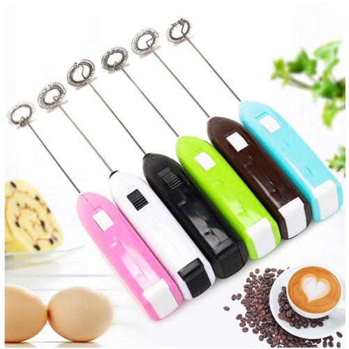Máy Khuấy Màu Mini Cầm Tay Dùng Pin / Máy đánh trứng cầm tay mini - cánh khuấy lò xò