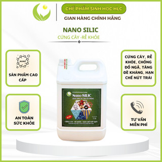NANO SILIC HLC 5L - CỨNG CÂY, CHỐNG NẤM BỆNH, CHỐNG NỨT TRÁI, TĂNG KHẢ NĂNG DẪN TRUYỀN DINH DƯỠNG CHO CÂY - 500ML