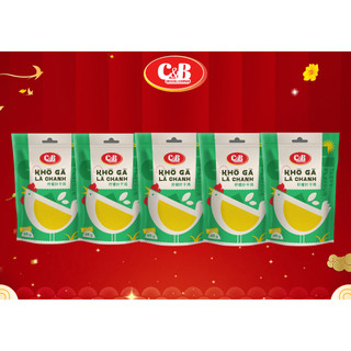 COMBO Khô Gà Lá Chanh C&B GÓI 45G