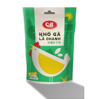 COMBO Khô Gà Lá Chanh C&B GÓI 45G