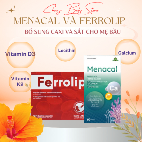 Sắt Sinh Học Ferrolip - Hymega dành cho người lớn, mẹ bầu, mẹ sau sinh + quà tặng