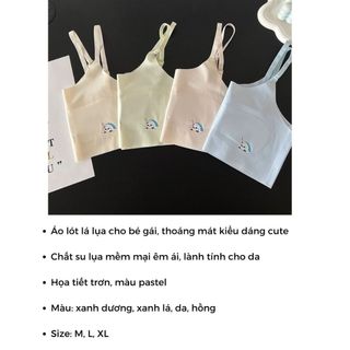 Áo lá bé gái hai dây mảnh chất su lụa mềm mại thoáng mát kiểu dáng basic dễ thương DEVARI B898