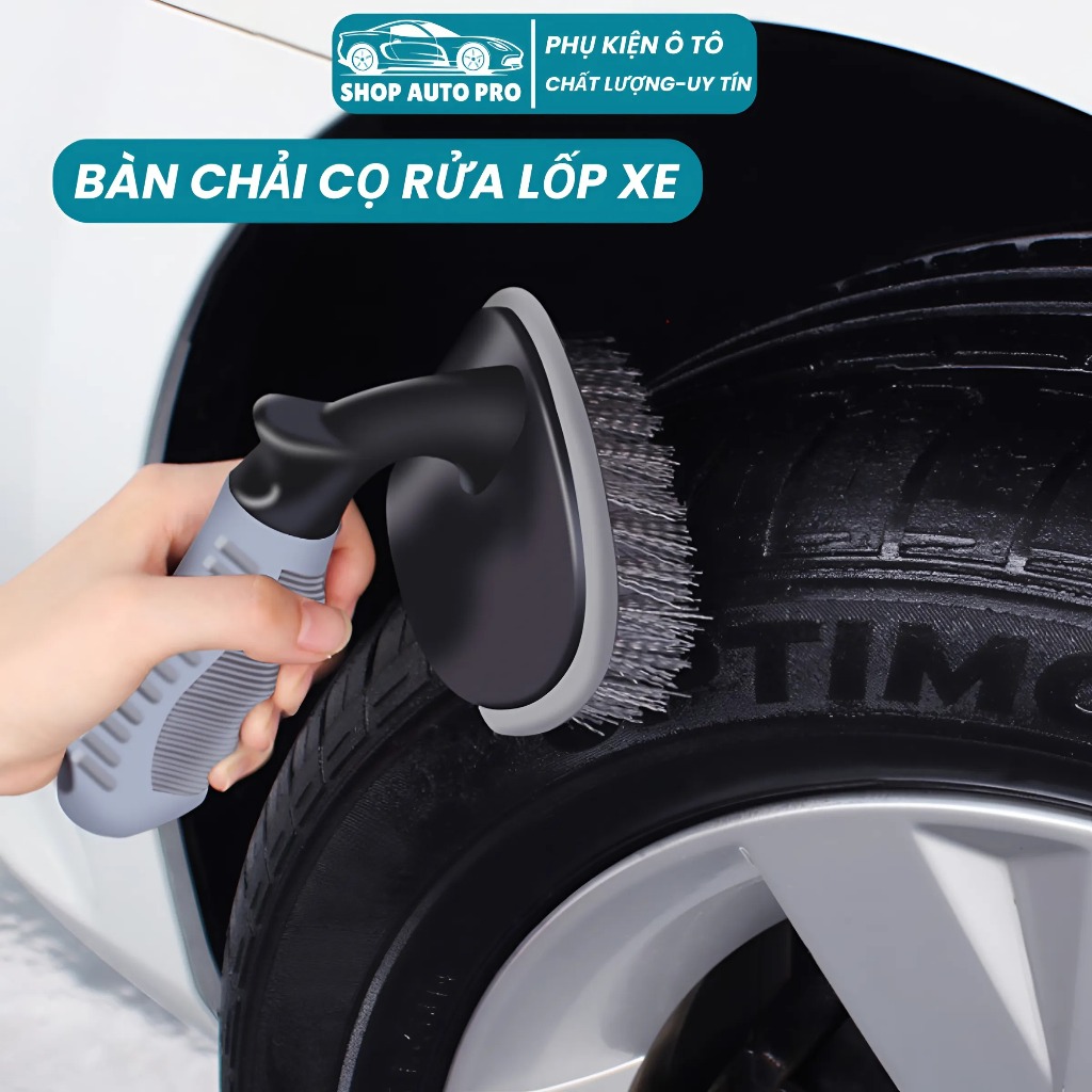Bàn Chải Cọ Rửa Lốp Xe Ô Tô Xe Máy – Chổi Cọ Rửa Bánh Xe Lông Cước Bền ...