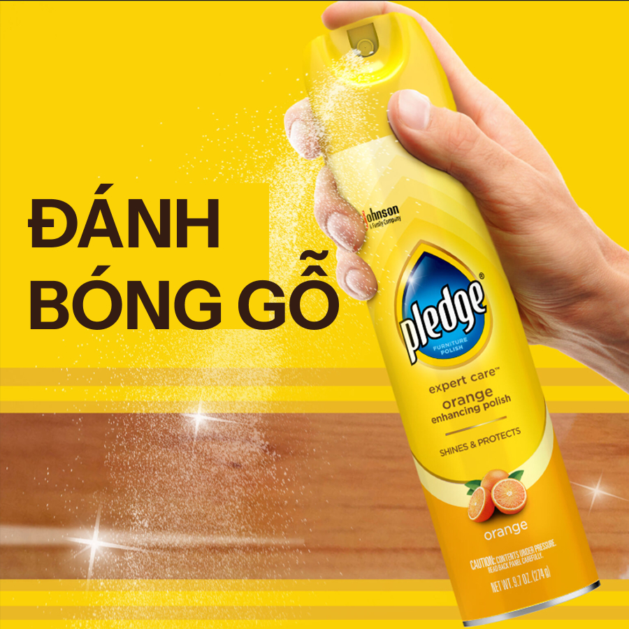 Ảnh PLEDGE Xịt Bóng Gỗ Hương Chanh 330ml 3