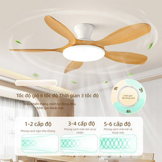 【COD】Quạt trần Lõi Đồng  Gogeous Quạt trần phòng khách/phòng ngủ có điều khiển từ xa 6 Cấp Độ Gió Và