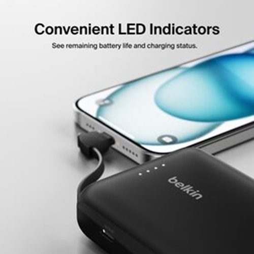 Pin sạc dự phòng Belkin Boost Charge dung lượng 10.000 mAh, sạc nhanh 20W PD kèm cáp USB-C bảo hành 2 năm | BigBuy360 - bigbuy360.vn