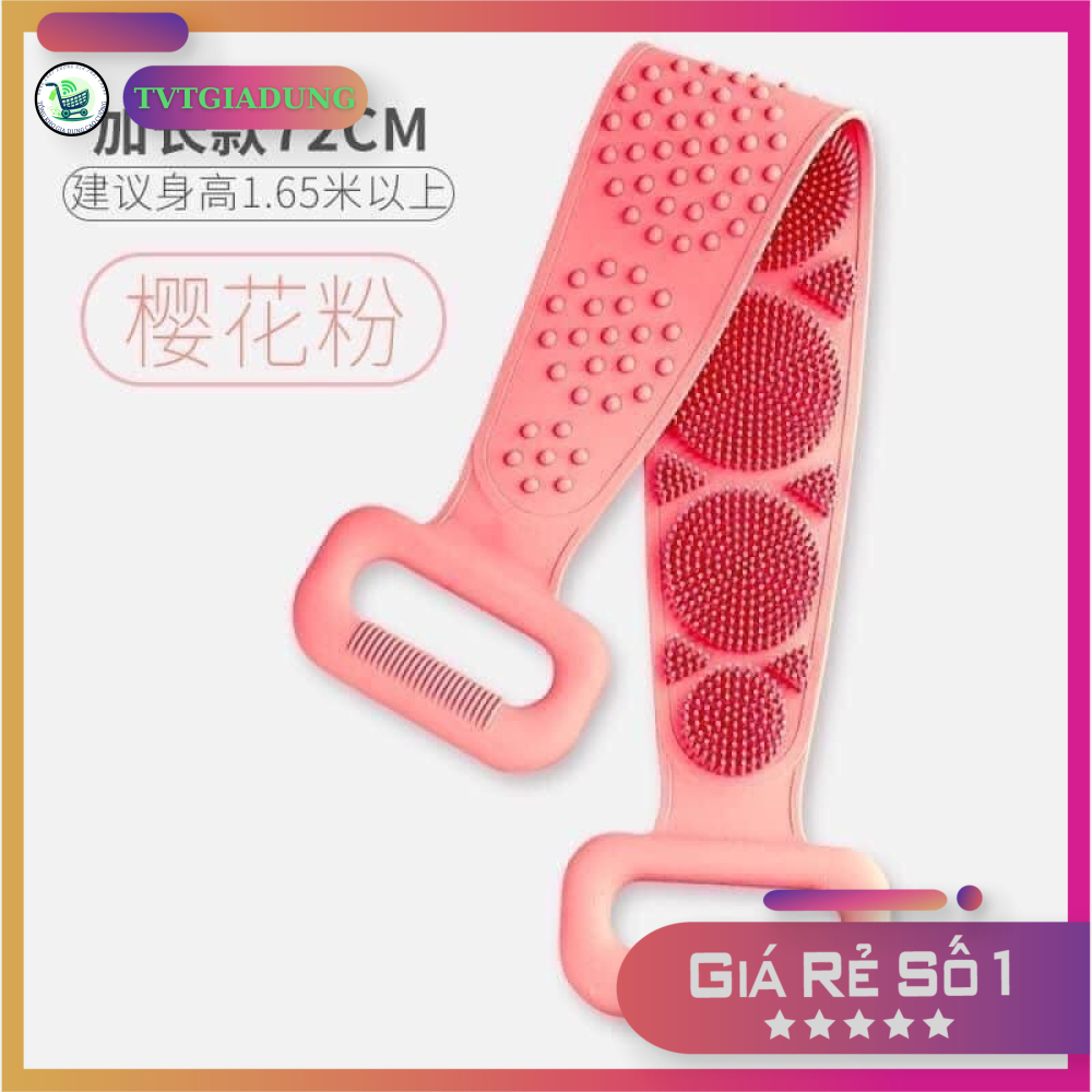 Dây Cọ Lưng Silicon 2 mặt, Chà lưng tạo bọt Hàng loại 1