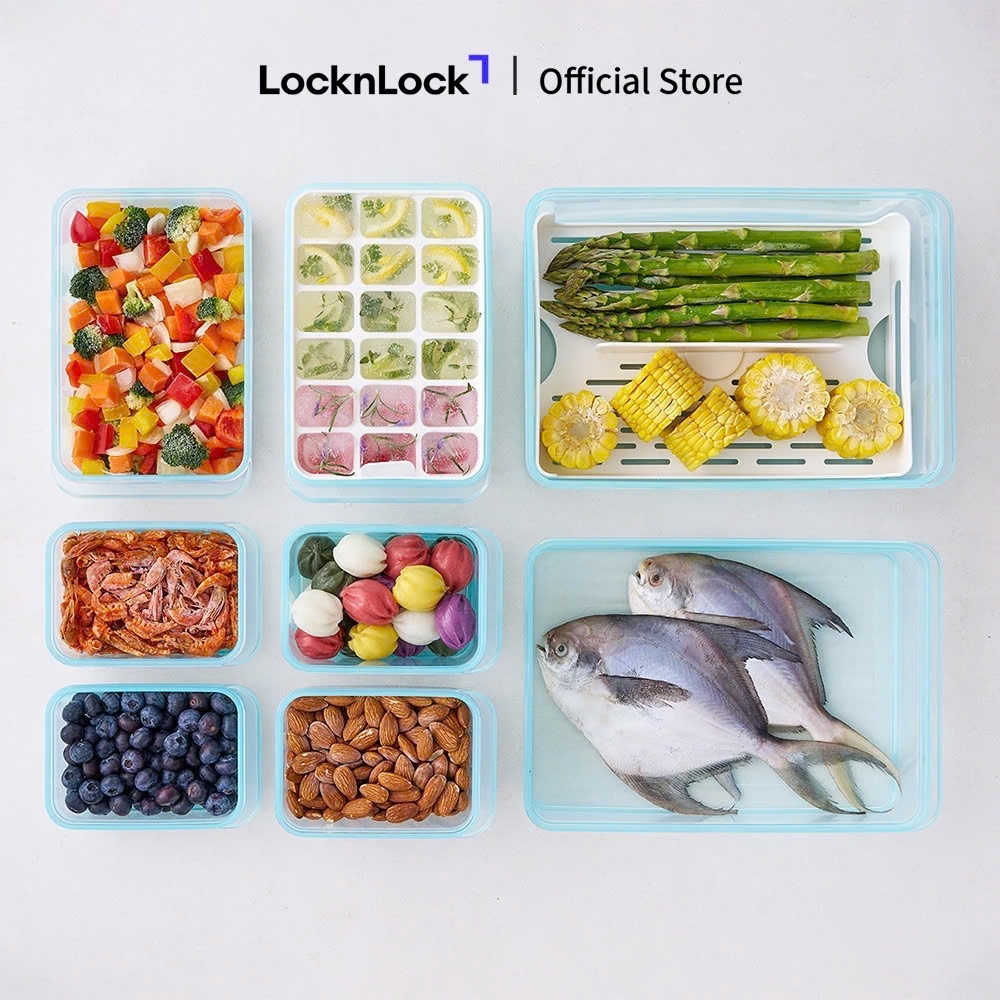 Hộp Trữ Đông Và Đựng Thực Phẩm LocknLock Freezer Fit HFL, Màu Pastel, Nhiều Dung Tích - K-MALL