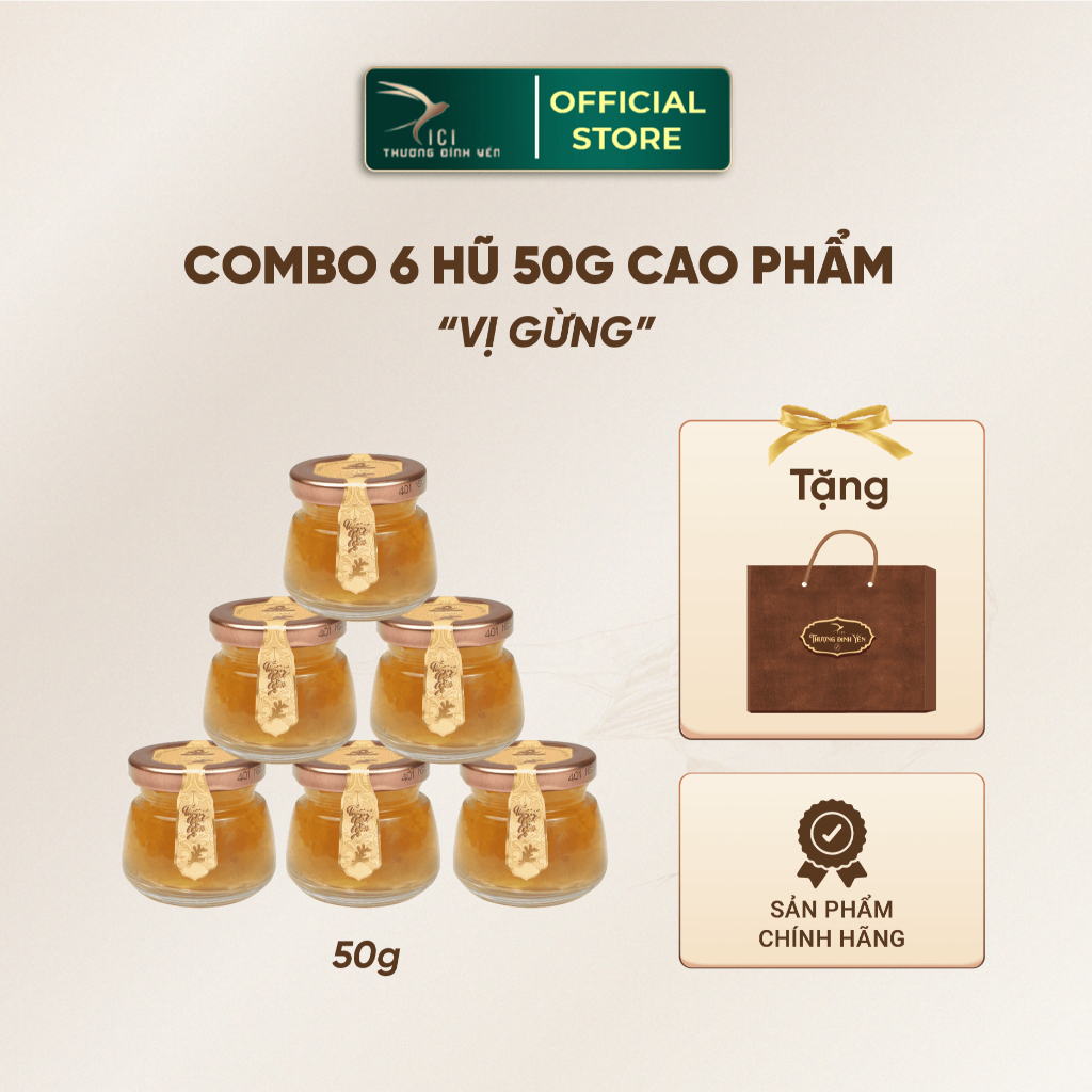 Ảnh Combo 6 Hũ Yến Cao Phẩm 5G Yến Thật Hũ 50G Chưng Sẵn Không Kèm Hộp 5 Vị Cici Thượng Đỉnh Yến Yến  Sào 4