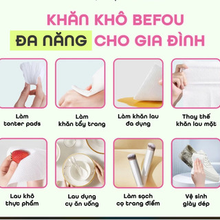 Khăn Mặt Khô Đa Năng Befou Best For You Disposable Face Towel (80 khăn, 200 khăn)
