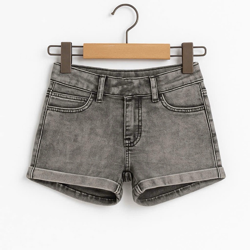 Quần Ngắn Jean Bé Gái Co Giãn Xuất Dư Xịn Mềm Mặc Thoải Mái Size 2-11Y (11-35kg) E0377 E1660 E0301 E1650