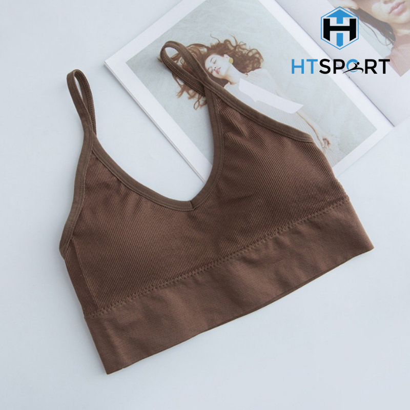Áo Lót Nữ Hở Lưng Tập Gym Yoga Thể Thao, Áo Bra Cotton 2 Dây Đệm Mỏng Mềm Thoải Mái AG6088