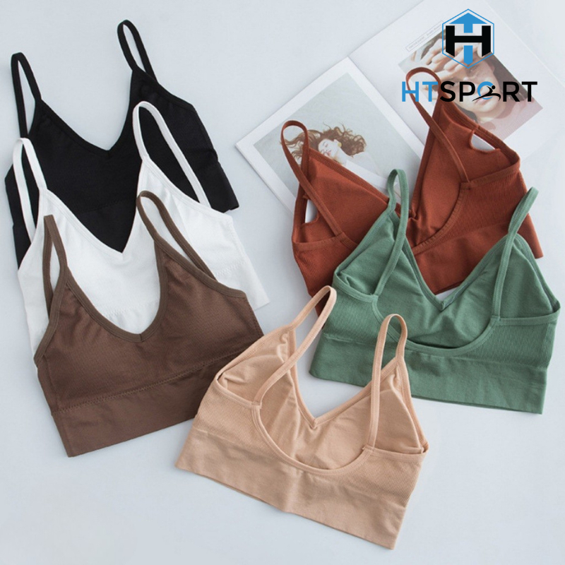 Áo Lót Nữ Hở Lưng Tập Gym Yoga Thể Thao, Áo Bra Cotton 2 Dây Đệm Mỏng Mềm Thoải Mái AG6088