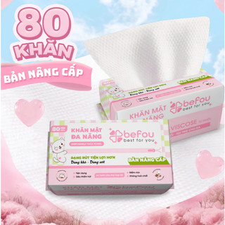 Khăn Mặt Khô Đa Năng Befou Best For You Disposable Face Towel (80 khăn, 200 khăn)