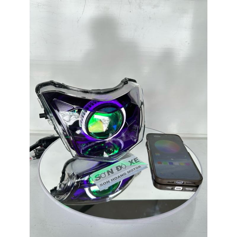 Bi Cầu Độ Sẵn 2 Tầng SURUMA Lắp Wave 50-100-110cc Độ Bi E11+ Và M10 + F11 Mắt Quỷ App + Vòng 3D Trắng Bảo Hành 12 Tháng