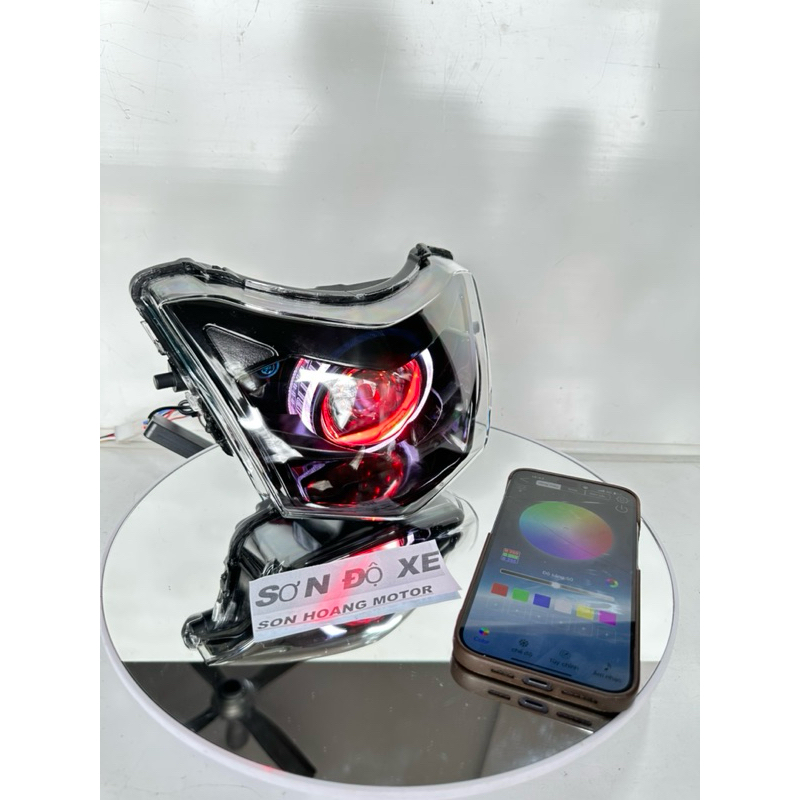 Bi Cầu Độ Sẵn 2 Tầng SURUMA Lắp Wave 50-100-110cc Độ Bi E11+ Và M10 + F11 Mắt Quỷ App + Vòng 3D Trắng Bảo Hành 12 Tháng