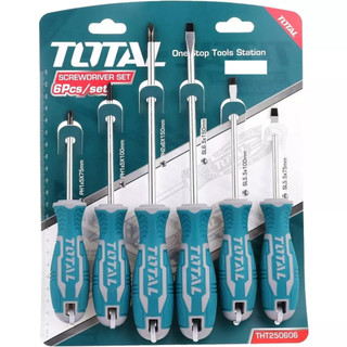 ĐỒ NGHỀ TOTAL Bộ 6 tua vít đóng xuyên THGSS2606