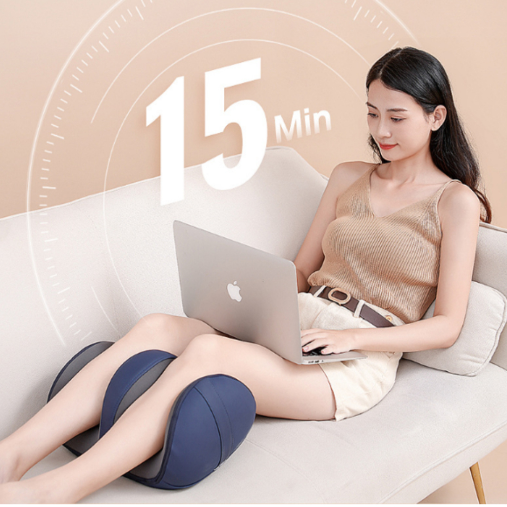 Máy massage bàn chân, máy mát xa chân bấm huyệt hồng ngoại 3 chế độ xoa bóp, chườm nóng