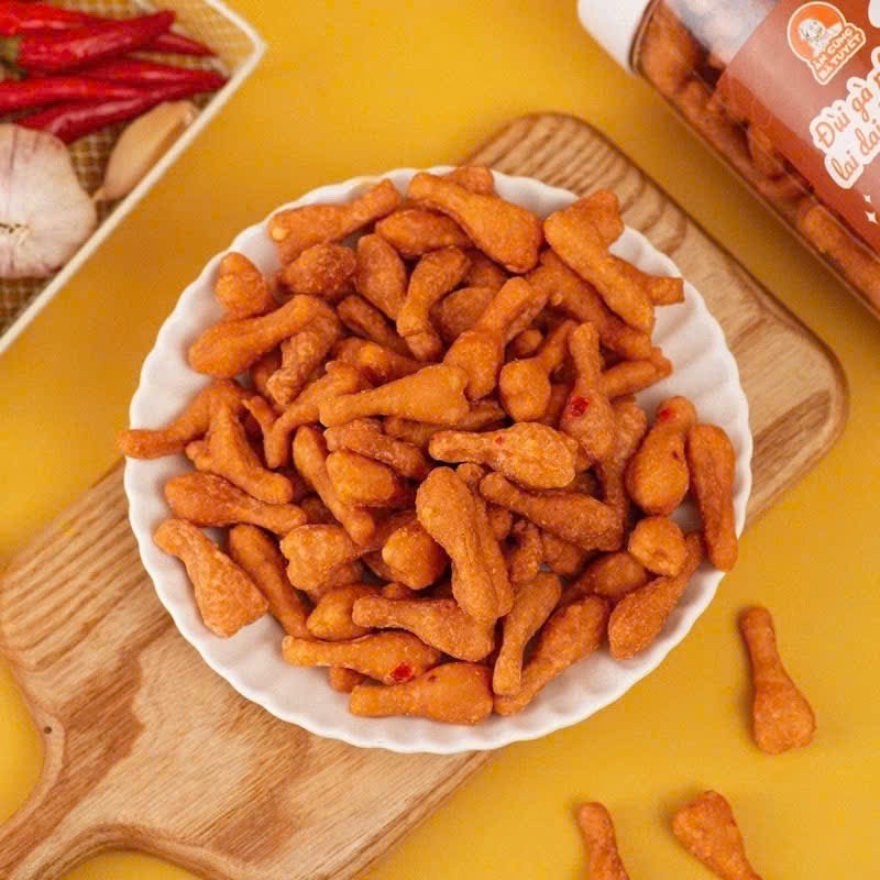 Snack đùi gà bơ cay - Túi zip 500g