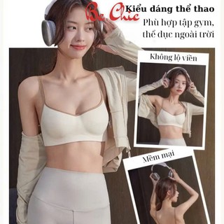Áo Lót Su Đúc Mát Lạnh A 1127, Không Gọng, Cup Ngang, Đệm Mỏng, Thoáng Khí, Chống Chảy Xệ BC CHIC