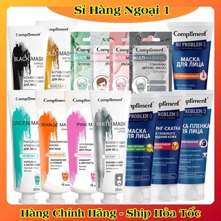 Mặt nạ đất sét Compliment detox da, làm sáng, kiềm dầu, se khít lỗ chân lông 80ml của Nga