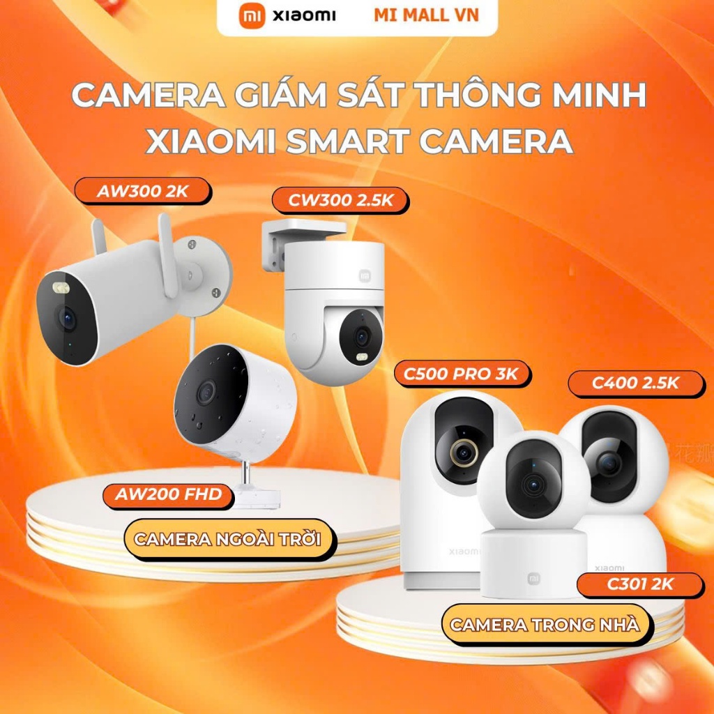Ảnh Camera Trong Nhà, Ngoài Trời Xiaomi Smart C301 / C400 / C500 Pro /  AW200 / AW300 / CW300 - Phiên Bản Quốc Tế 1