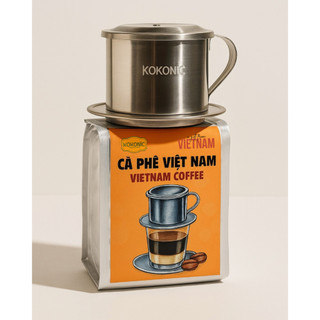 Set Phin Cà Phê Việt Nam Légumes – Phin Inox & Cà Phê Arabica Rang Xay, Quà Tặng Lưu Niệm Việt Nam