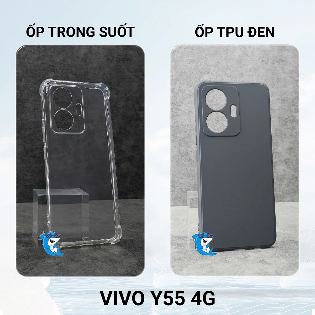 Ốp lưng Vivo Y55 4G 5G Silicon nhựa dẻo trong suốt cao cấp chống sốc cạnh vuông va đập bảo vệ camera
