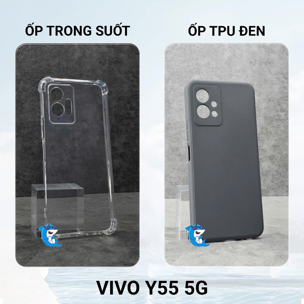 Ốp lưng Vivo Y55 4G 5G Silicon nhựa dẻo trong suốt cao cấp chống sốc cạnh vuông va đập bảo vệ camera